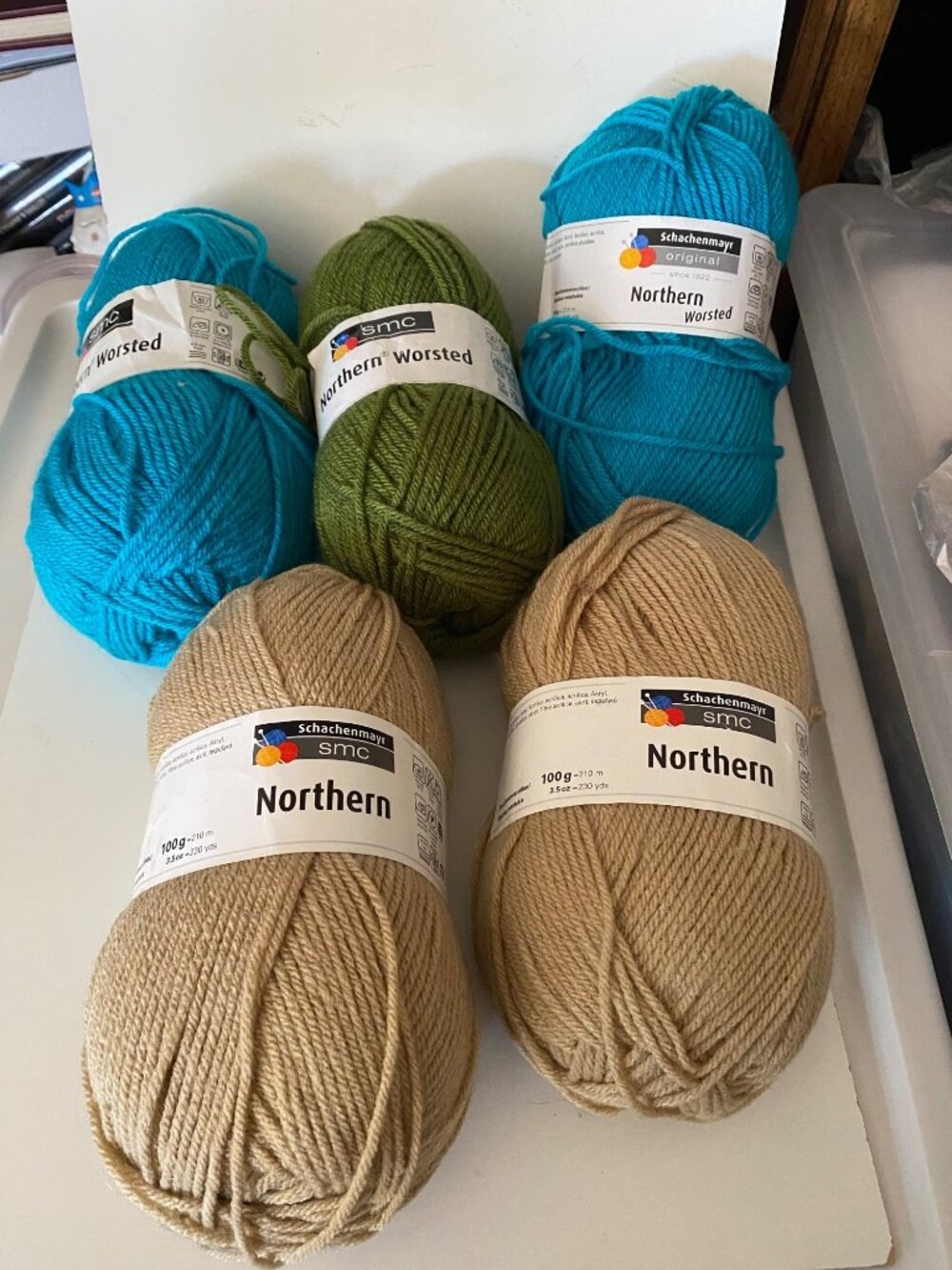 Mixed Lot of 5 Skeins Schachenmayr smc Northern Yarn Unused Southwestern Colors
